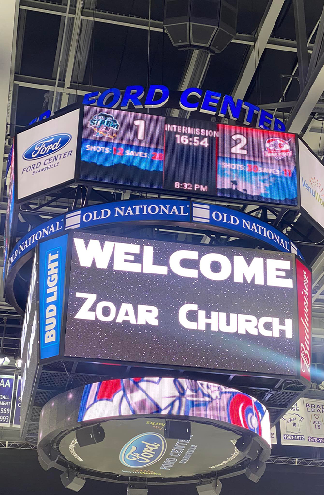 Zoar Church on Hockey Screen